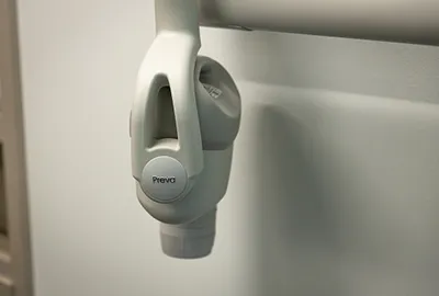 Digital dental X-rays machine in dentist office.